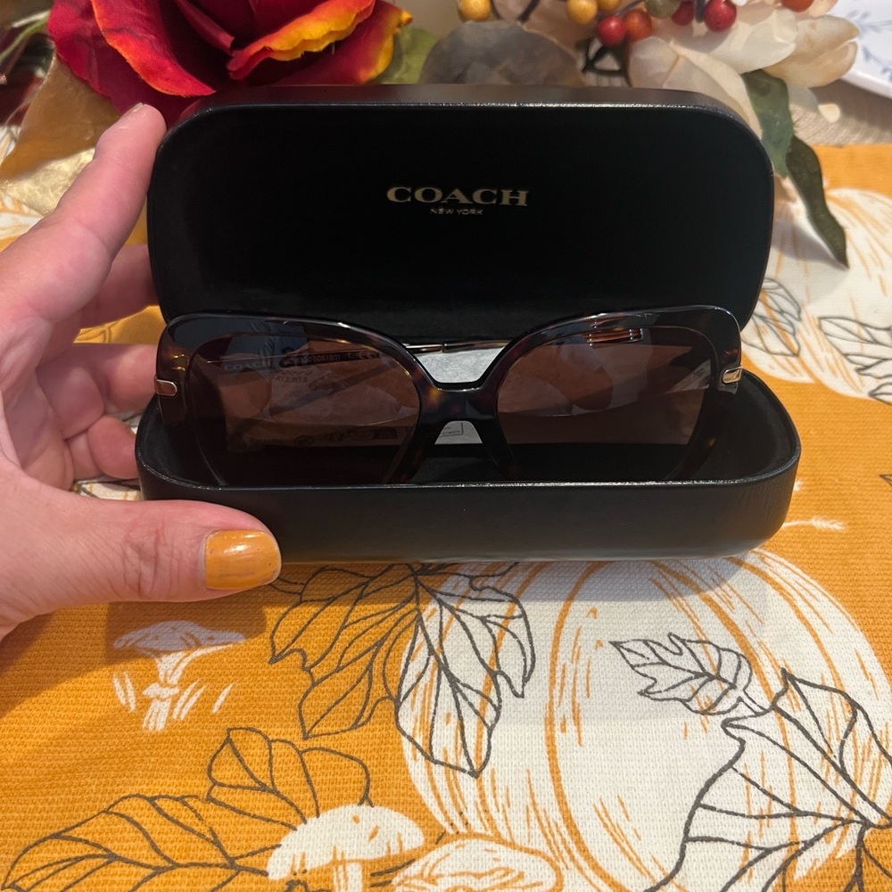 Coach Tortoise Shell Sunglasses - Picture 11 of 14